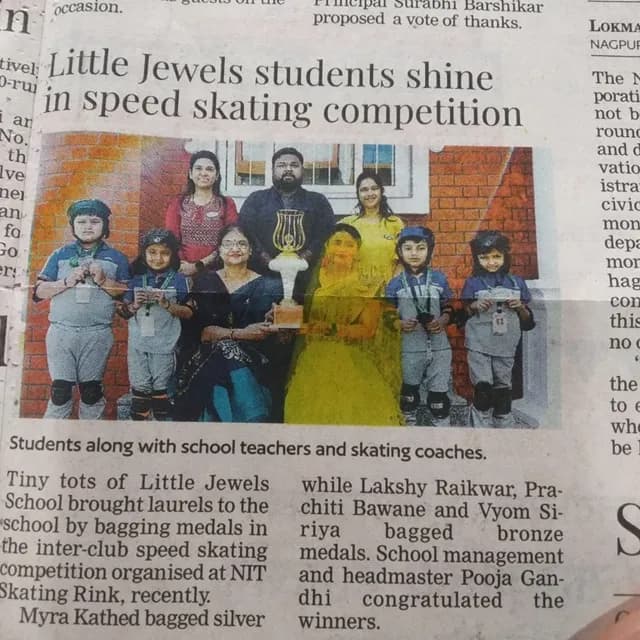 Winners of Inter School Skating Competition
